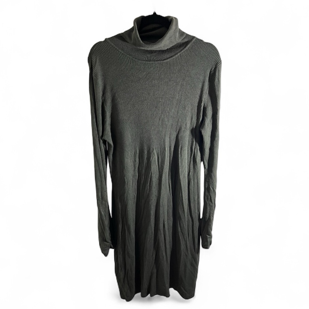 BCBGMaxAzria Olive Turtleneck Sweater Dress